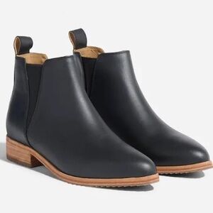 Nisolo Black Leather‎ Eva Everyday Chelsea Ankle Boot Women’s 9.5